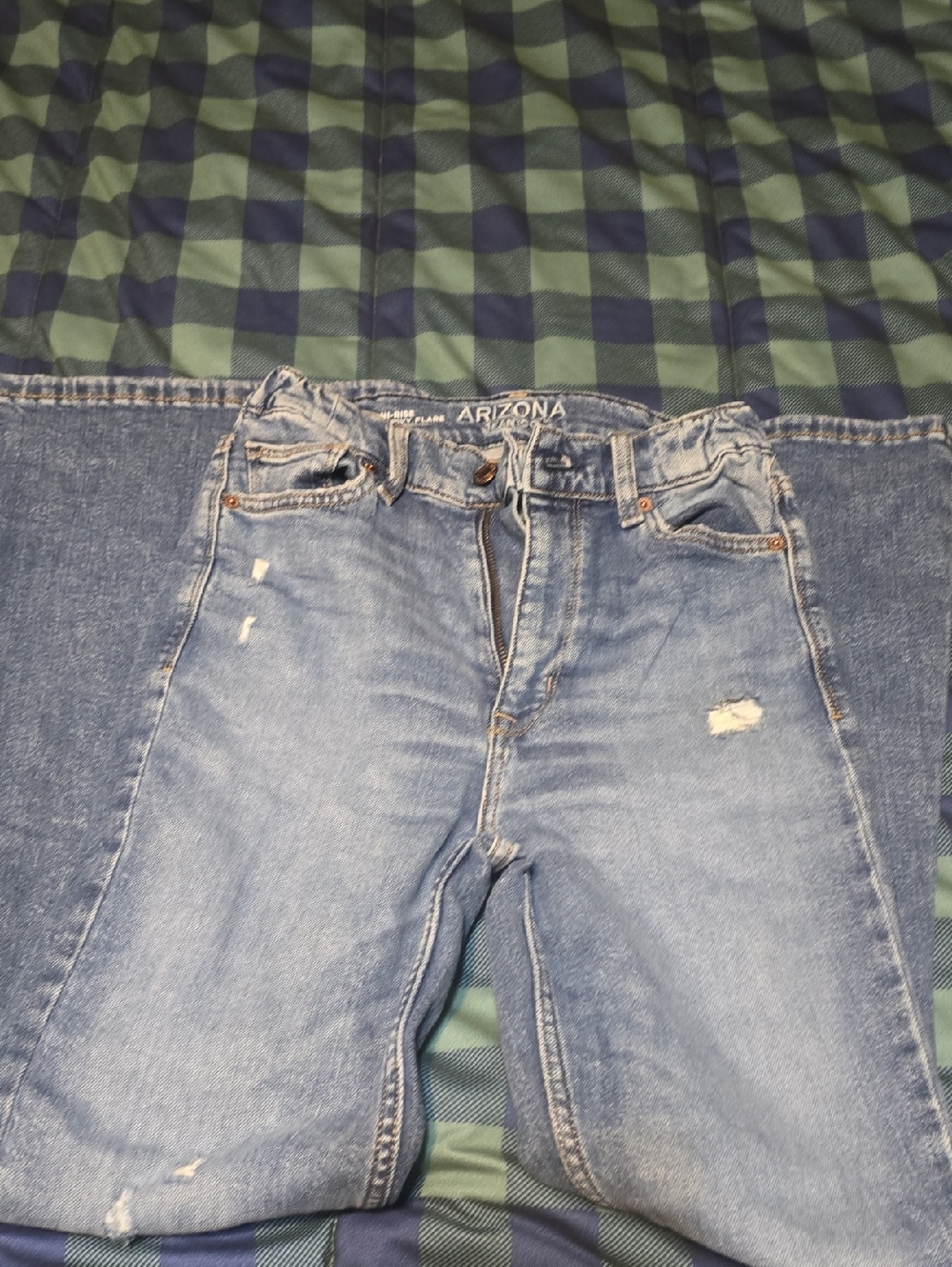 Ladies Size 2 Hi-rise Curvy Flare Jeans Made By Arizona